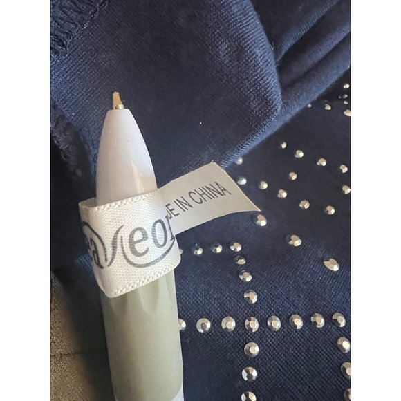 Mea Meor 2 Piece Studded Skirt Set Blue Size M EUC - Picture 10 of 13